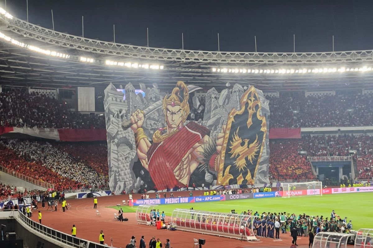 Berhias Tifo: Koreografi Pendekar Wayang dalam Laga Indonesia vs China